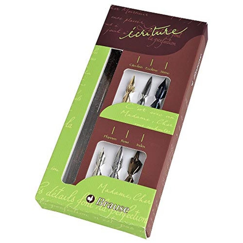 Brause â€“ Calligraphy Writing Nibs Variety Set, 6 Nibs - Image 1